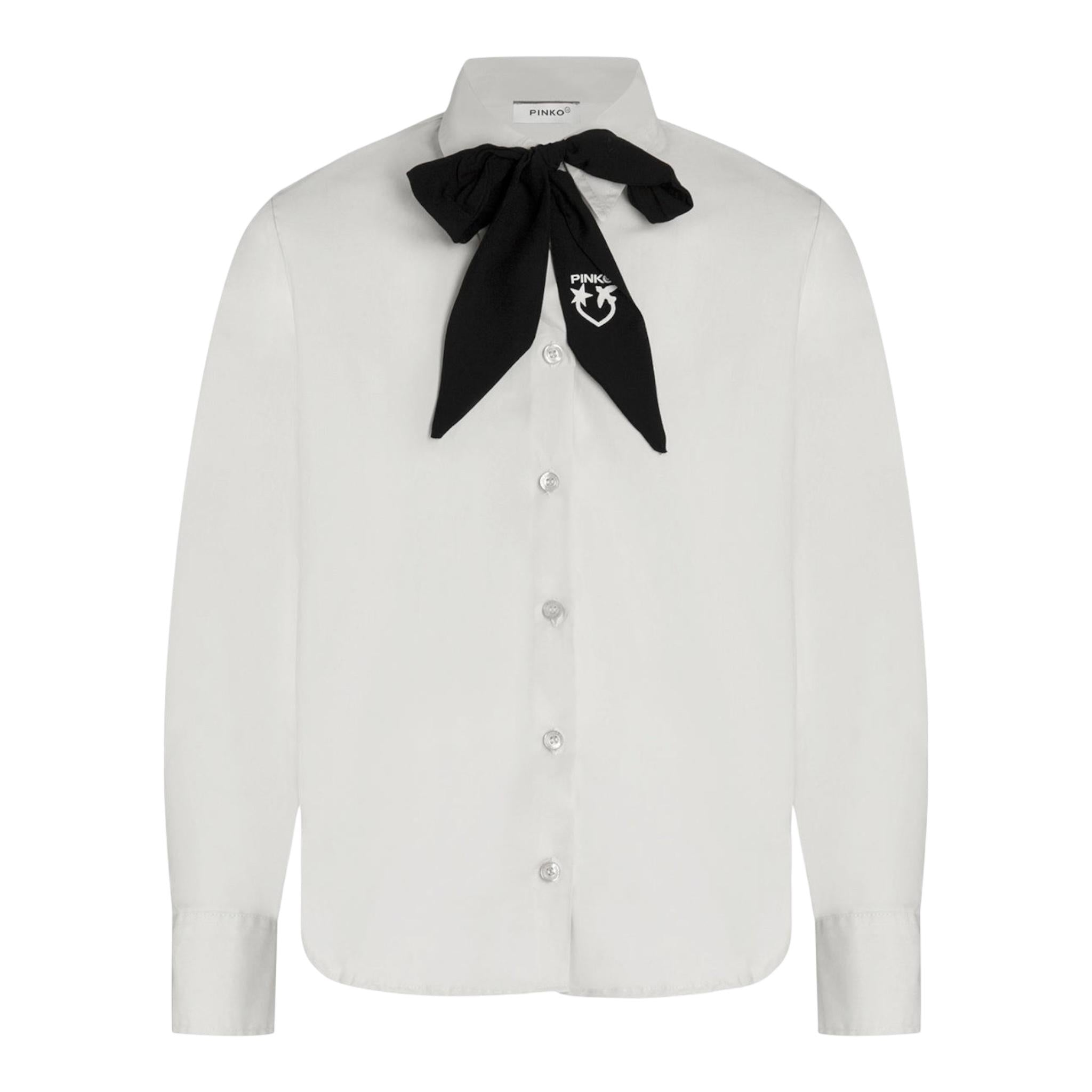 PINKO camicia tinta unita con manica lunga Bianco per Bambina F4PIJGSI090 BIANCO PINKO 