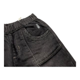 MINI BANDA jeans tinta unita con elastico in vita Nero per Neonato 37666 NERO MINI BANDA 