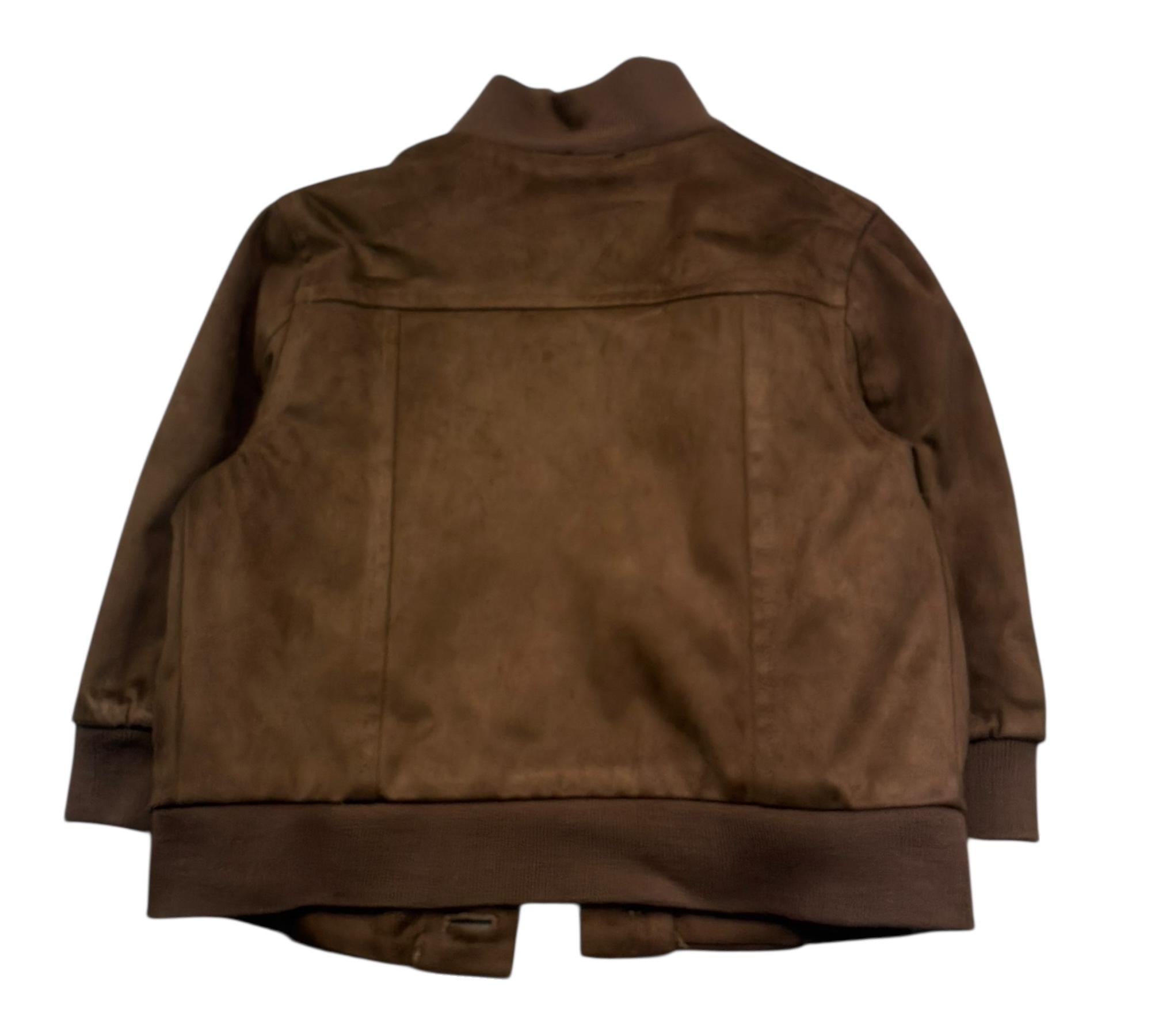 Le Bebe Giubbino Scamosciato Tinta Unita con Bottoni per Neonato LBB5384 MARRONE LE BEBE 