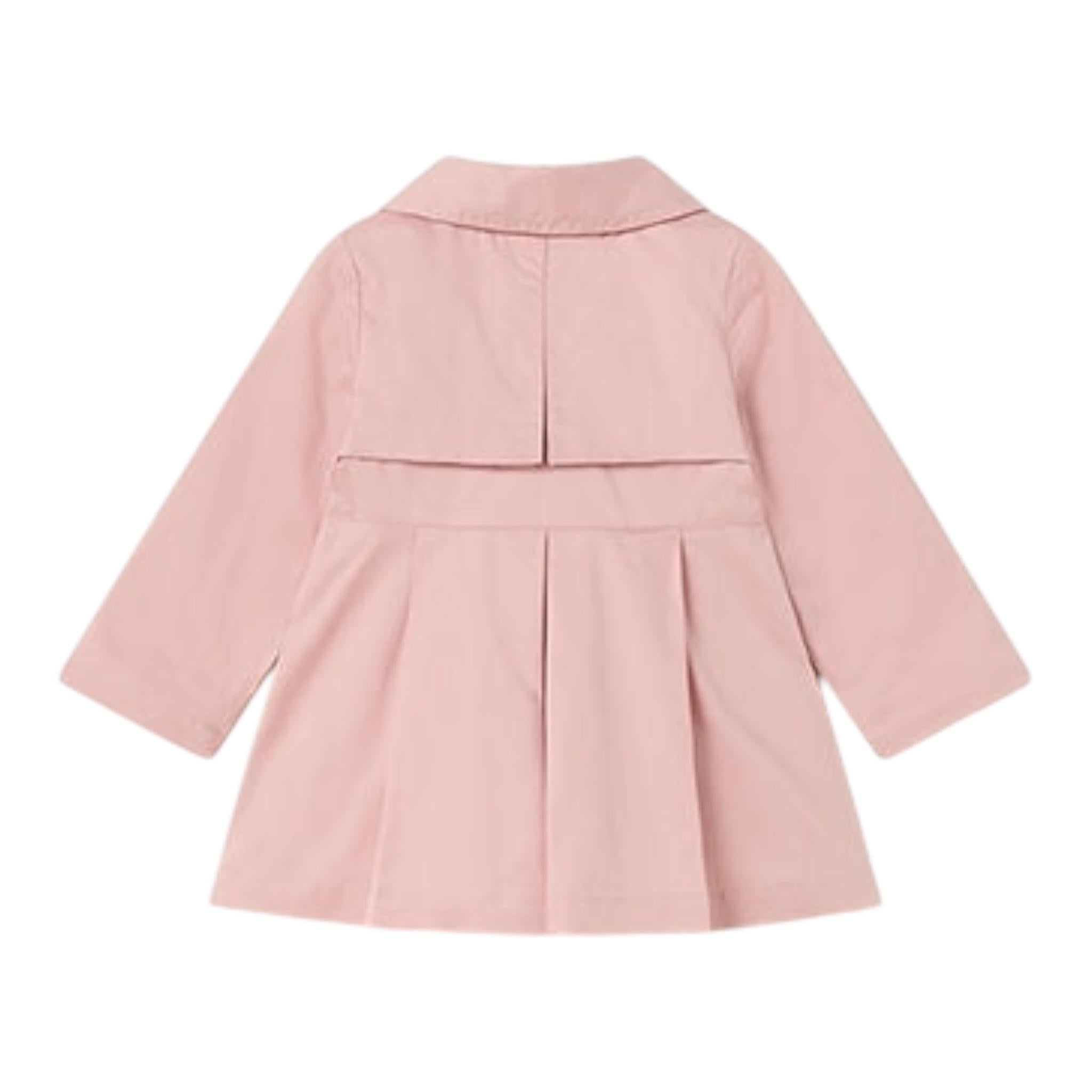 Mayoral Trench Tinta Unita Doppiopetto per Neonata 1413 ROSA MAYORAL 