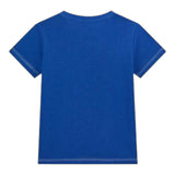 Guess T-Shirt Girocollo Tinta Unita con Stampa per Neonato N5RI02K8HM4N BLU GUESS 