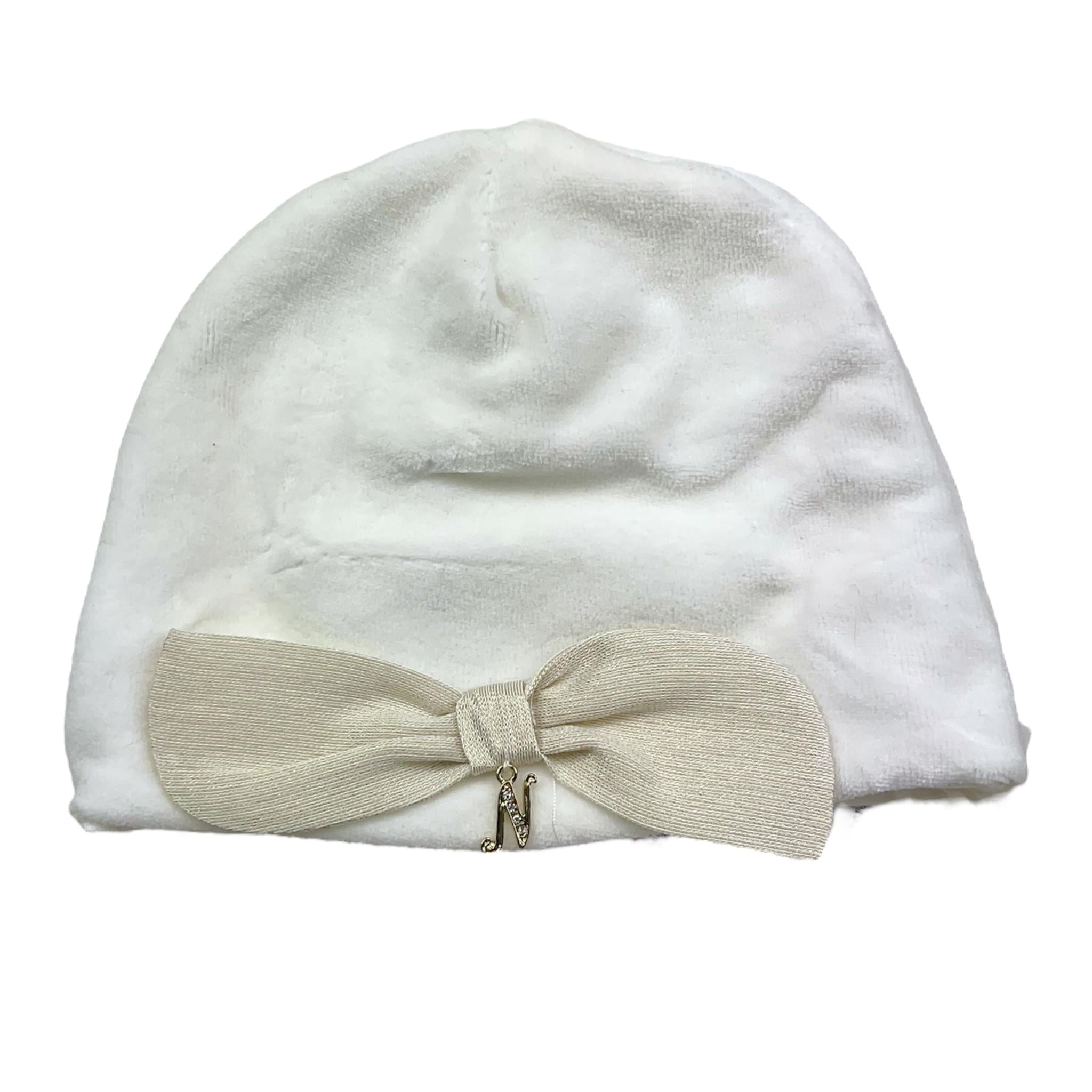 NINNAOH cappello tinta unita con fiocco Bianco per Neonata I2377 BIANCO NINNAOH 