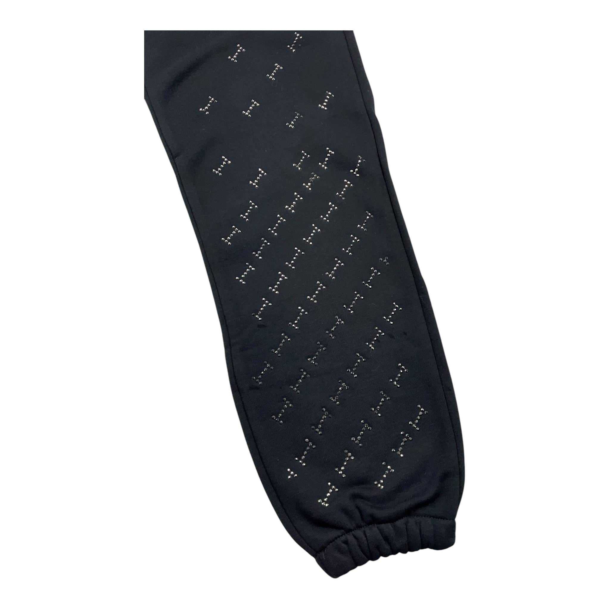 ICEBERG pantalone tuta tinta unita con brillantini Nero per Bambina PFICE5354J NERO ICEBERG 