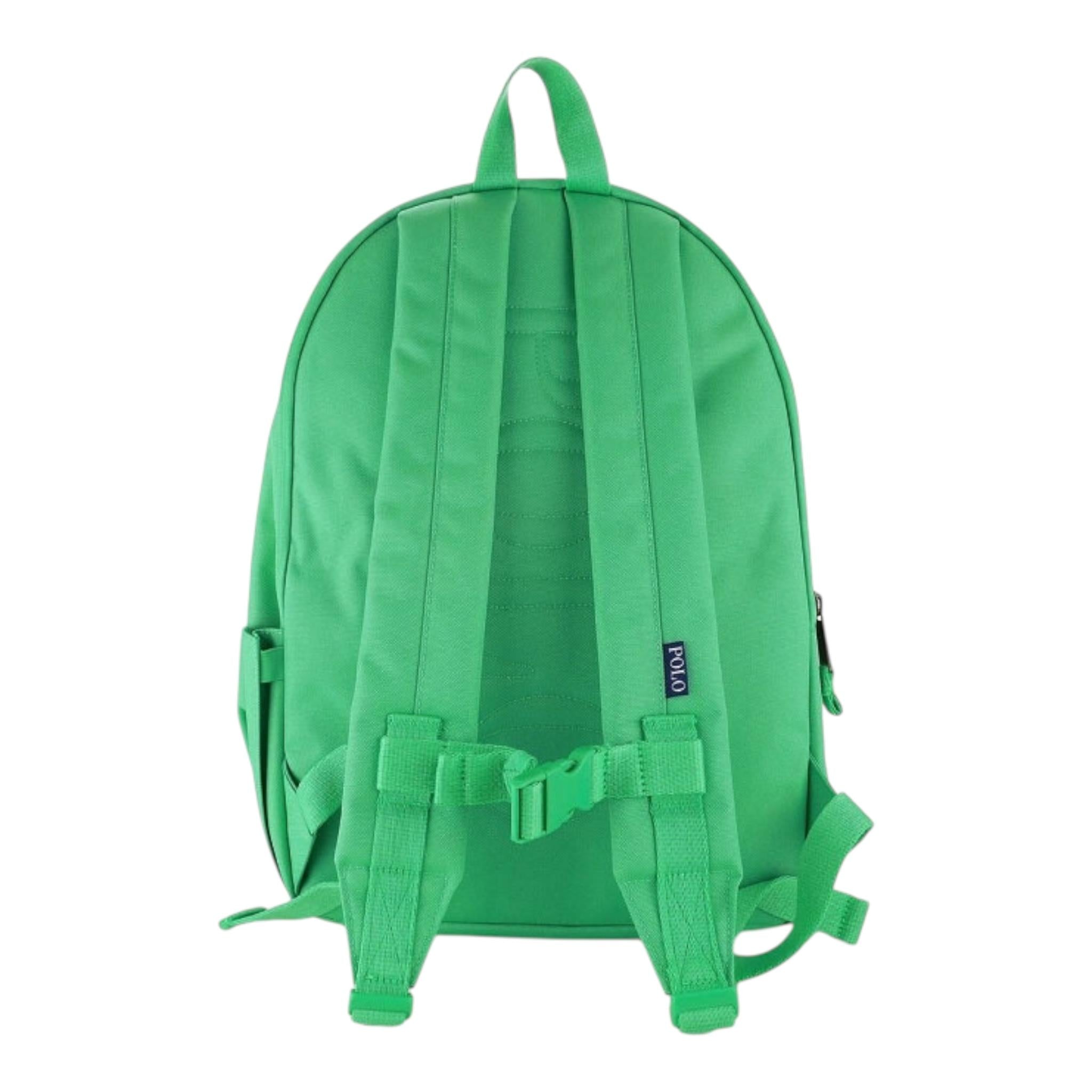 Ralph Lauren Zaino Tinta Unita con Logo per Bambino 9AR149 VERDE RALPH LAUREN 