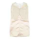 Elisabetta Franchi Abito Giromanica con Fiocco Tinta Unita per Bambina EFAB451 BEIGE ELISABETTA FRANCHI 