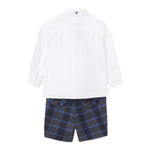 ABEL & LULA completo 3pz papillons-camicia-bermuda bicolore Bianco per Bambino 5756 BIANCO ABEL & LULA 