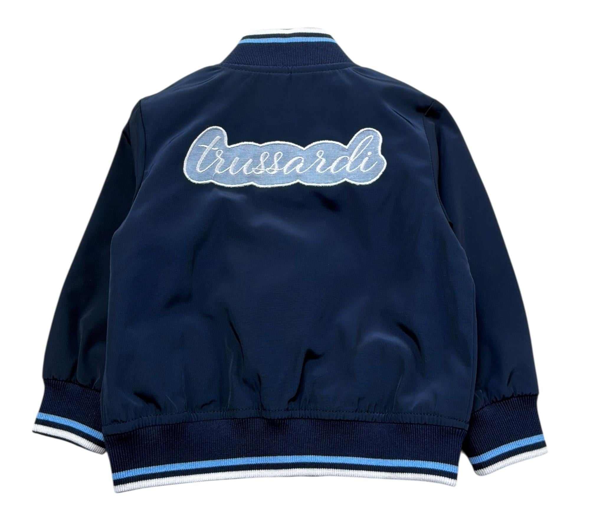 Trussardi Giubbino Tinta Unita con Bottoni per Neonato TIP26030GB BLU TRUSSARDI 