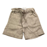 Le Coconne Bermuda Tinta Unita Con Elastico In Vita Beige Per Neonato