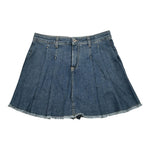 Please Short Modello Gonna In Denim tinta unita Blu per Bambina GB47012G66 BLU PLEASE 