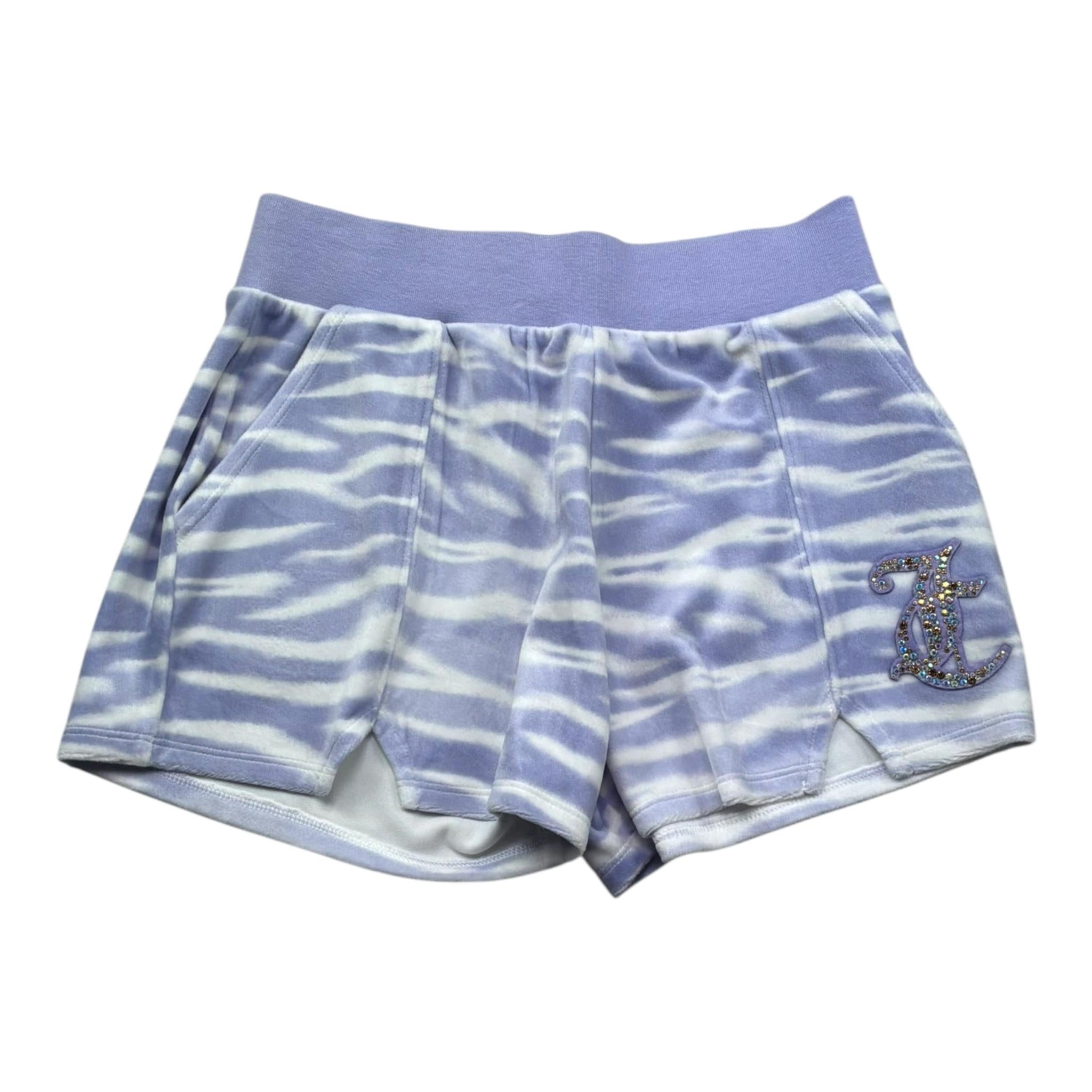 Juicy Couture Short Bicolore con Fantasia Zebrata per Bambina JBX6522 BIANCO/VIOLA JUICY COUTURE 