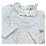 Le Bebe Tutina Manica Lunga Tintaunita per Neonata LBG6285 BIANCO LE BEBE 