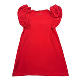 Vicolo Abito Tinta Unita con Rouches per Bambina 3145V00369 ROSSO VICOLO 