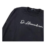 DANIELE ALESSANDRINI maglia girocollo tinta unita con stampa Nero per Bambino 1231W00049XX NERO DANIELE ALESSANDRINI 