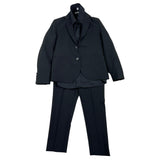 Shako' Completo 3 Pezzi Camicia-Giacca-Pantalone-Papillon Nero Per Bambino