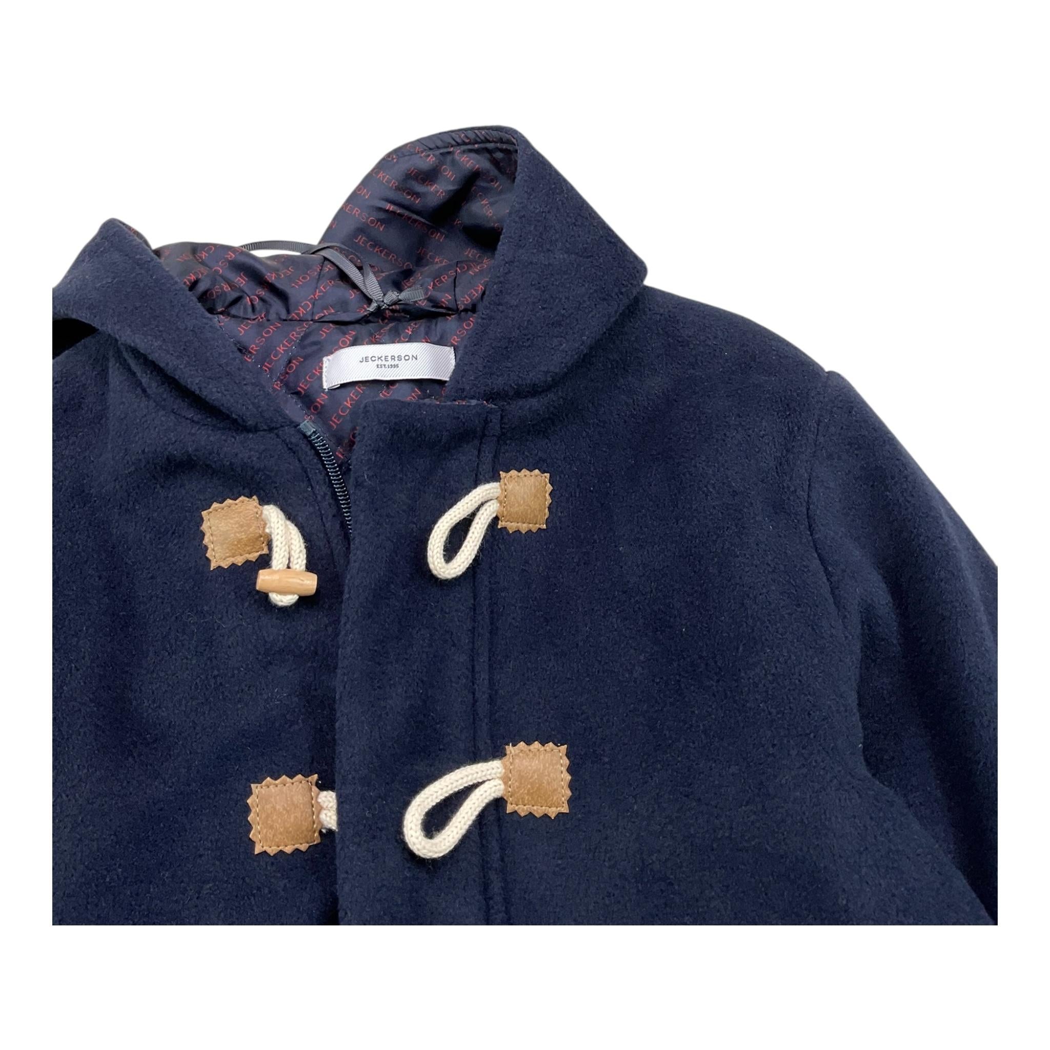 JECKERSON cappotto tinta unita cn cappuccio Blu per Bambino JN3714 BLU JECKERSON 
