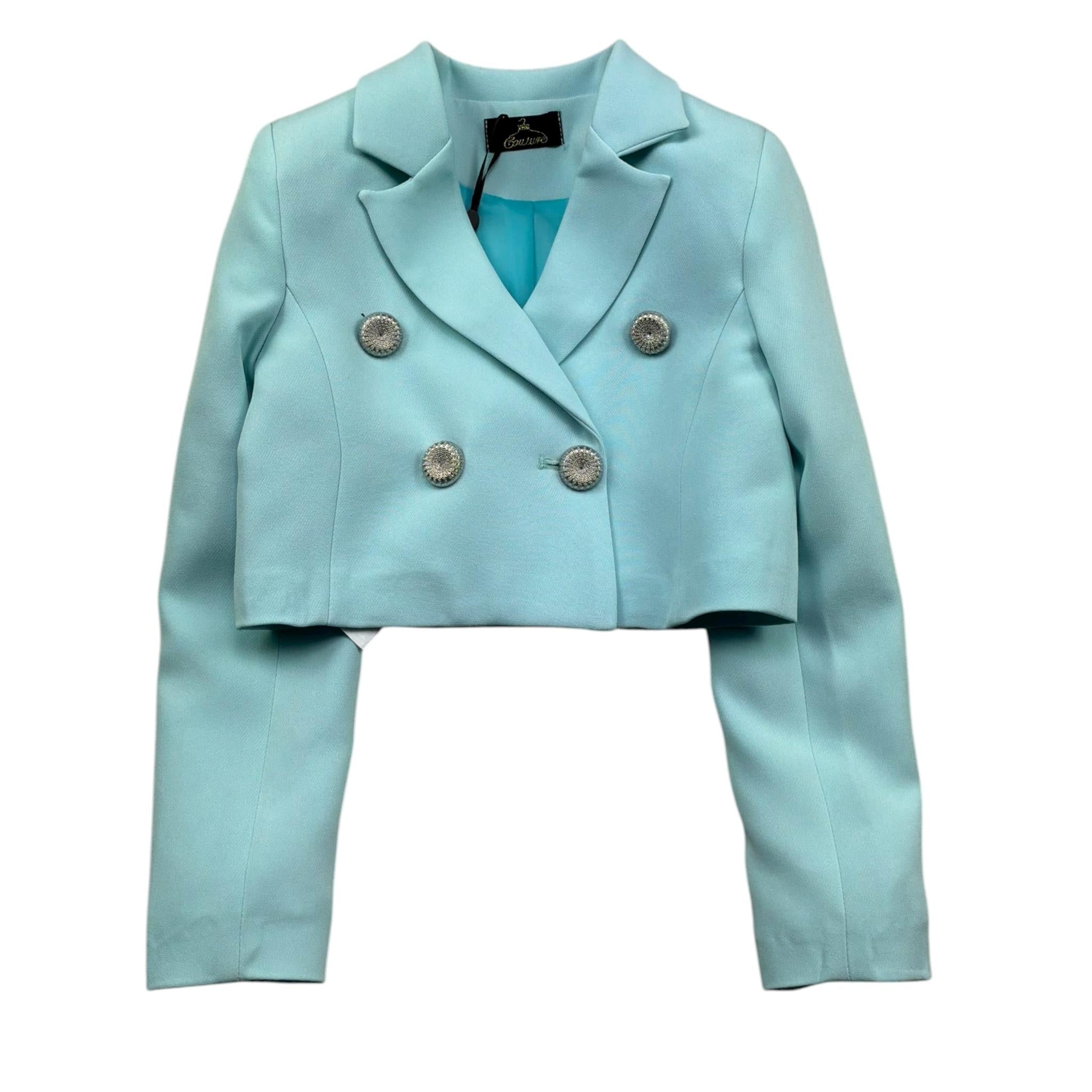 Fun & Fun Completo 2 Pezzi Giacca-Short per Bambina FNCBS01058 VERDE ACQUA FUN & FUN 