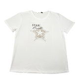 Relish T-Shirt Girocollo Tinta Unita con Stampa per Bambina 18629 BIANCO RELISH 