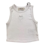 Replay Canotta Tinta Unita con Stampa per Bambina SG7632 BIANCO REPLAY 