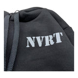 NEVER TOO felpa tinta unita con cappuccio e stampa Nero per Bambino NT1475R NERO NEVER TOO 