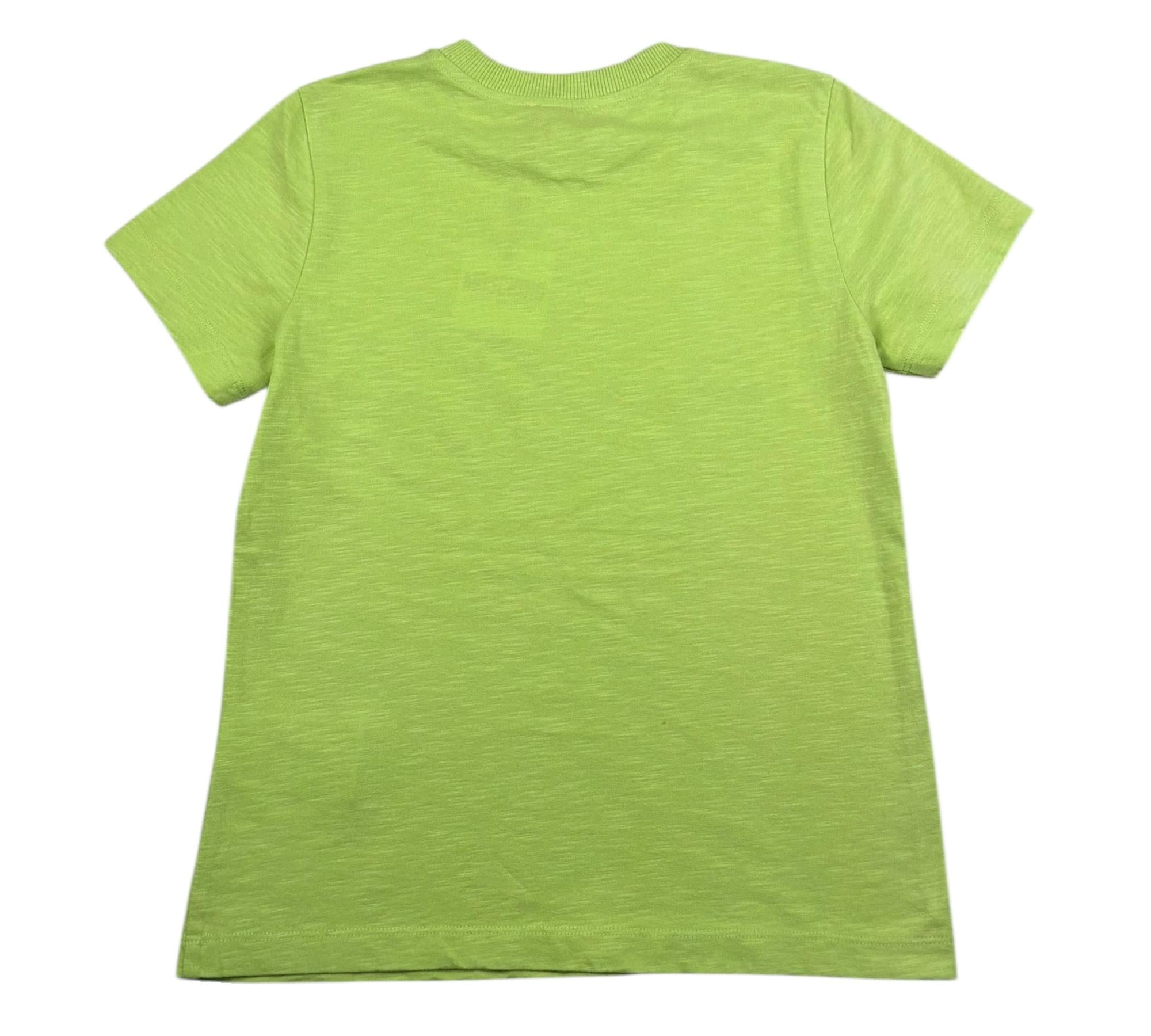 Moschino T-Shirt Girocollo Tinta Unita con Logo per Bambino HVM058 VERDE MOSCHINO 