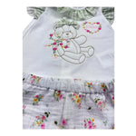 Le Bebe Completo 2 Pezzi T-Shirt-Culotte per Neonata LBG6231 BIANCO LE BEBE 