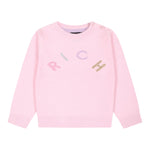 JOHN RICHMOND maglia girocollo tinta unita con stampa Rosa per Bambina RIA24057MAJ ROSA JOHN RICHMOND 