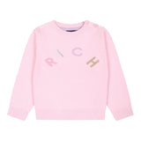 JOHN RICHMOND maglia girocollo tinta unita con stampa Rosa per Bambina RIA24057MAJ ROSA JOHN RICHMOND 