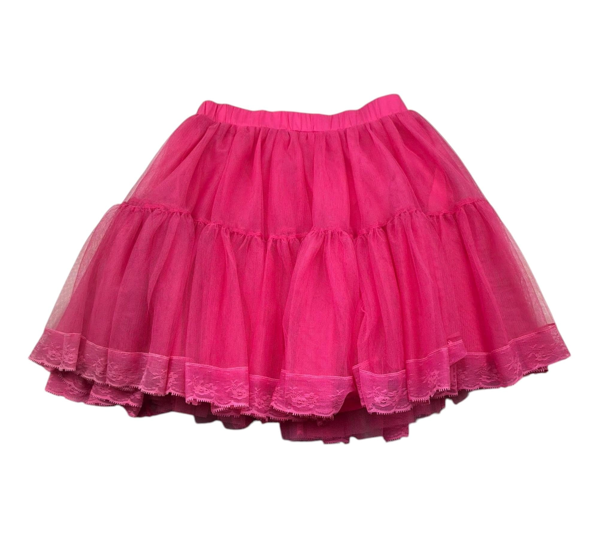 Monnalisa Gonna Tinta Unita In Tulle per Bambina 195709 FUXIA MONNALISA 