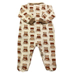 NANAN tutina manica lunga tinta unita cn orsi Bianco per Neonato I2414006B BIANCO NANAN 