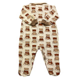 NANAN tutina manica lunga tinta unita cn orsi Bianco per Neonato I2414006B BIANCO NANAN 