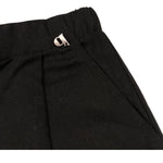 Dixie Pantalone Tinta Unita Modello A Palazzo per Bambina PF69300G74 NERO DIXIE 