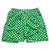 Saint Barth Costume Modello Boxer Tinta Unita con Stampa per Bambino BLACK VERDE SAINT BARTH 