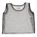 N°21 Top Giromanica Con Rete In Contrasto Bianco/Nero Per Bambina