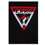 GUESS felpa chiusa girocollo tinta unita cn stampa logo Nero per Bambino L4BQ08KAD73 NERO GUESS 