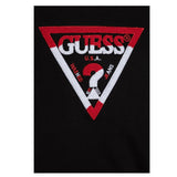 GUESS felpa chiusa girocollo tinta unita cn stampa logo Nero per Bambino L4BQ08KAD73 NERO GUESS 
