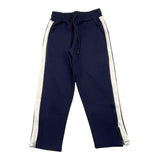 NEVER TOO pantalone tinta unita con profili in contrasto Blu per Bambino NT2174B BLU NEVER TOO 