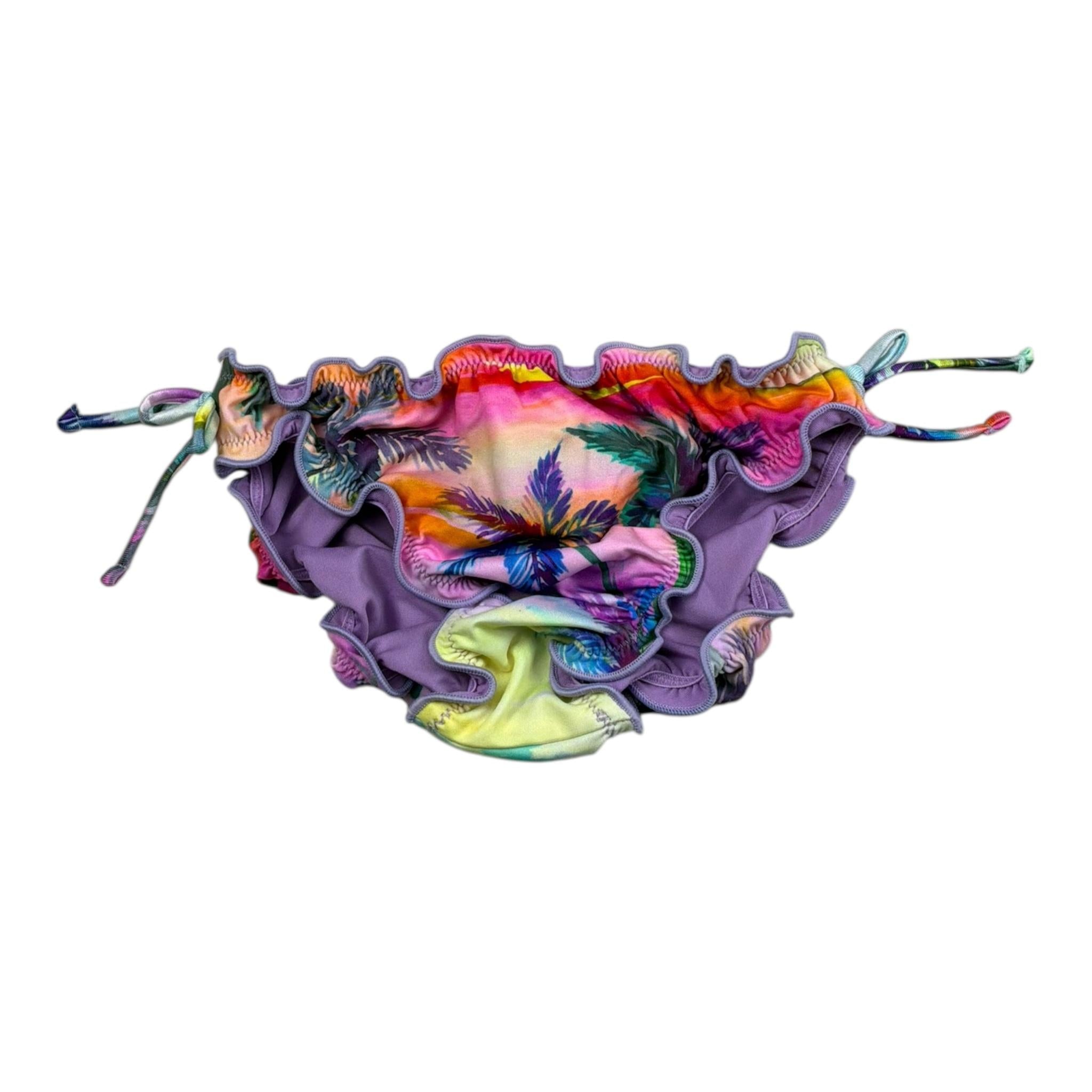 F**K Costume Modello Slip Tinta Unita con Fantasia per Bambina FJ240030X03 VIOLA F**K 