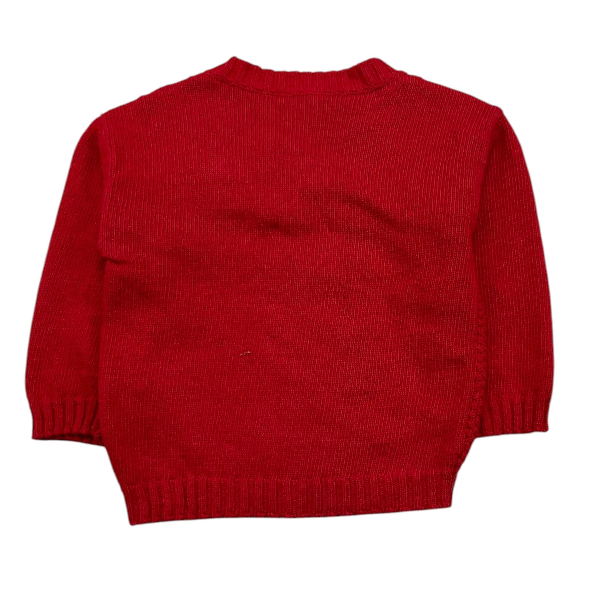 LE BEBE' cardigan tinta unita cn fiocco in contrasto Rosso per Neonata LBG6195 ROSSO LE BEBE' 