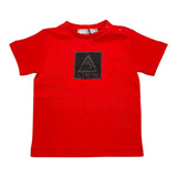 Iceberg T-Shirt Girocollo Tinta Unita Con Logo Rosso Per Neonato