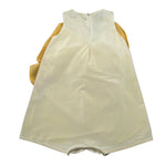 A' La Page Pagliaccetto Tinta Unita con Fiocco per Neonata AL21 GIALLO A' LA PAGE 