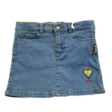 Just Cavalli Gonna In Denim Tinta Unita con Stampa per Neonata JIP26106GO BLU JUST CAVALLI 