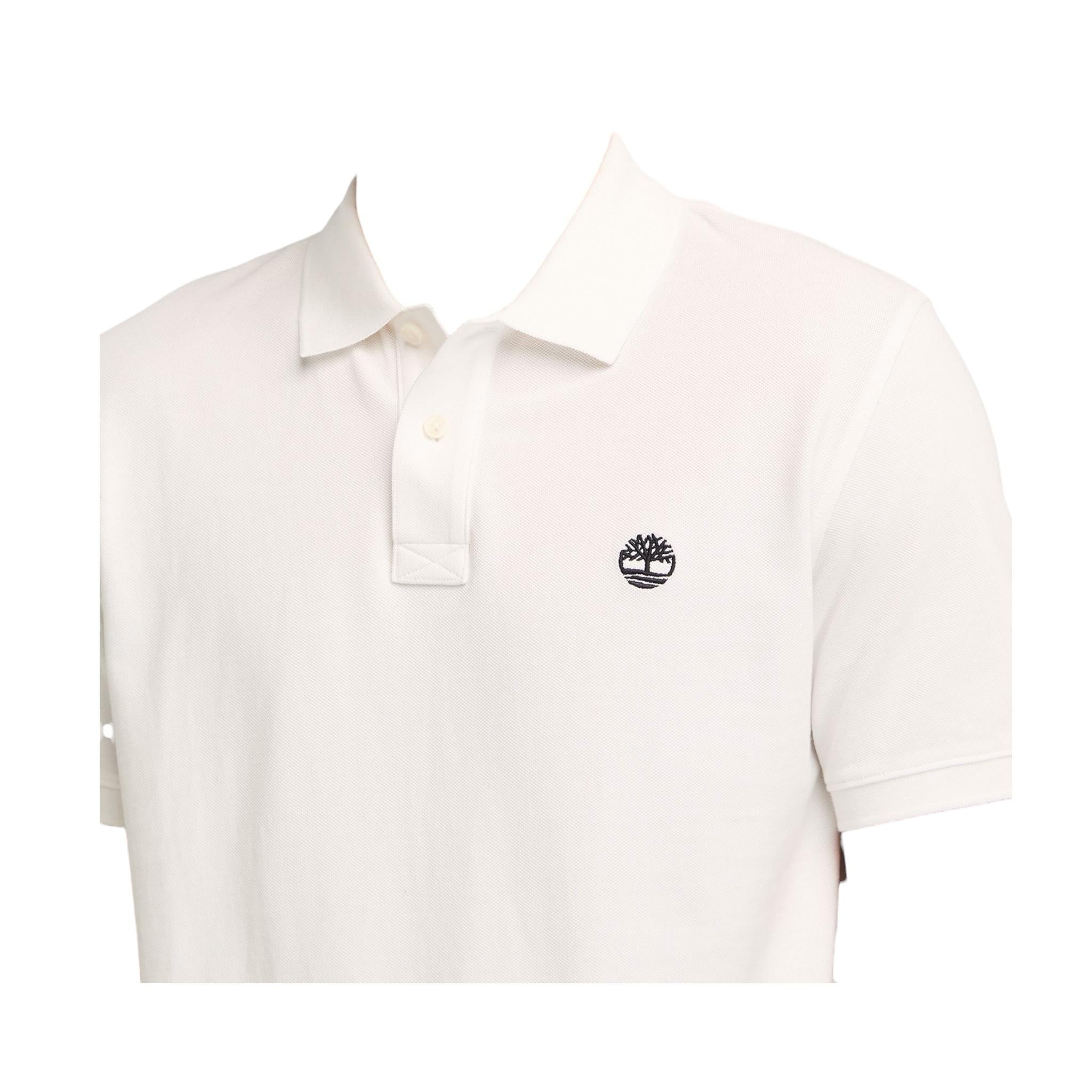 Timberland Polo Mezza Manica Tinta Unita con Logo per Bambino T60437 BIANCO TIMBERLAND 