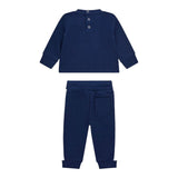 GUESS completo 2pz tinta unita felpa-pantalone Blu per Neonata A4BG00KAX73 BLU GUESS 