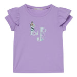 Liu Jo T-Shirt Tinta Unita con Brillantini per Bambina KA5092X GLICINE LIU JO 