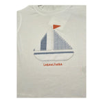 Laranjinha T-Shirt Girocollo Tinta Unita con Stampa per Neonato 92907V5840A61 BIANCO LARANJINHA 