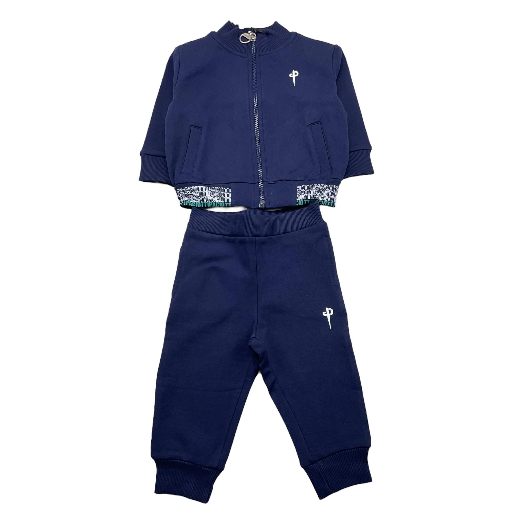 CESARE PACIOTTI completo 2 pezzi felpa-pantalone tinta unita Blu per Neonato COMP4306B BLU CESARE PACIOTTI 