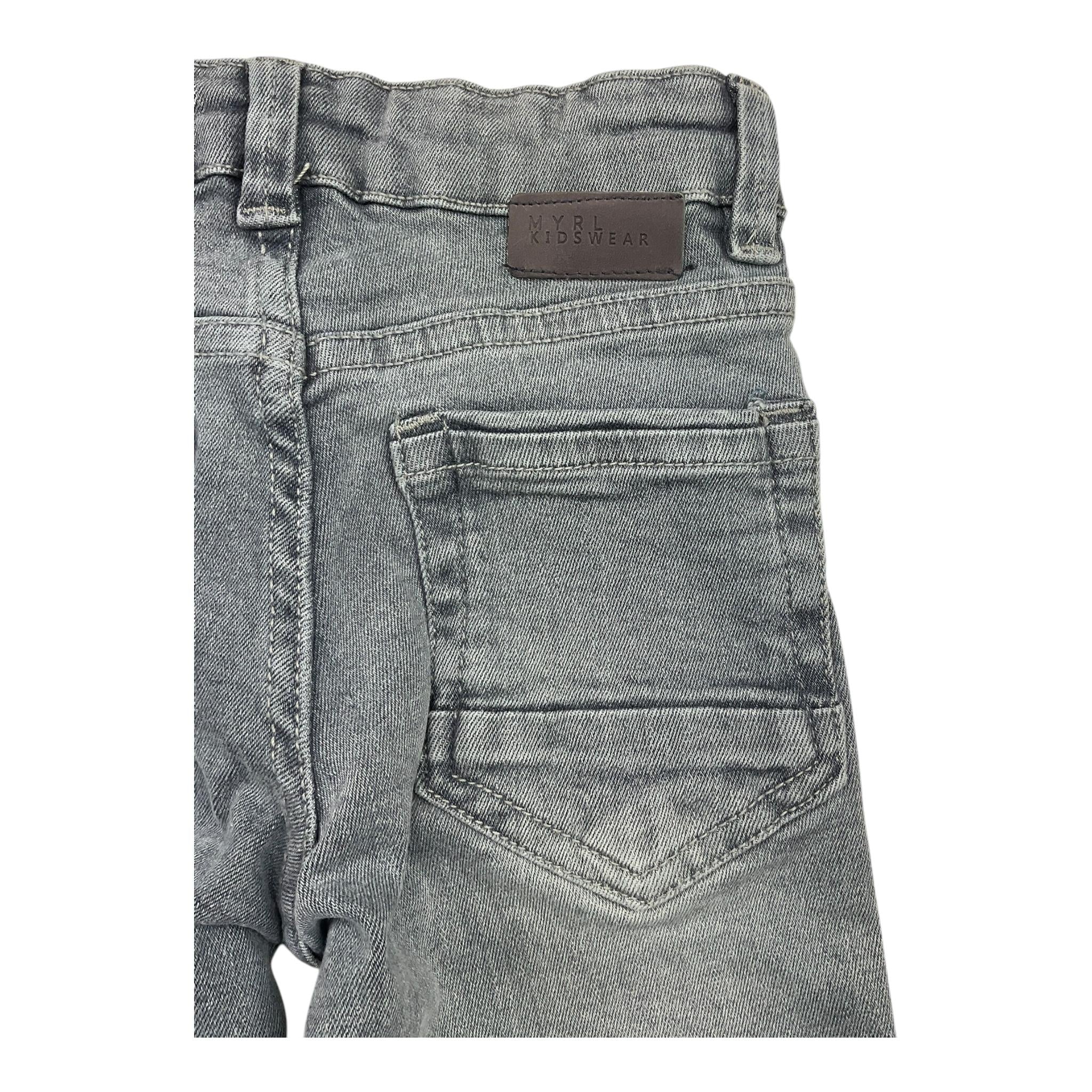 MAYORAL jeans tinta unita con girovita regolabile Grigio per Neonato 4530 GRIGIO MAYORAL 