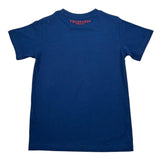 Trussardi T-Shirt Girocollo Tinta Unita con Logo per Bambino TBP26002TS BLU TRUSSARDI 