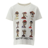 Name.It T-Shirt Girocollo Tinta Unita Con Stampa In Contrasto Panna Per Bambino