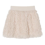 MISS BLUMARINE gonna tinta unita con piume Panna per Bambina IF4129J PANNA MISS BLUMARINE 